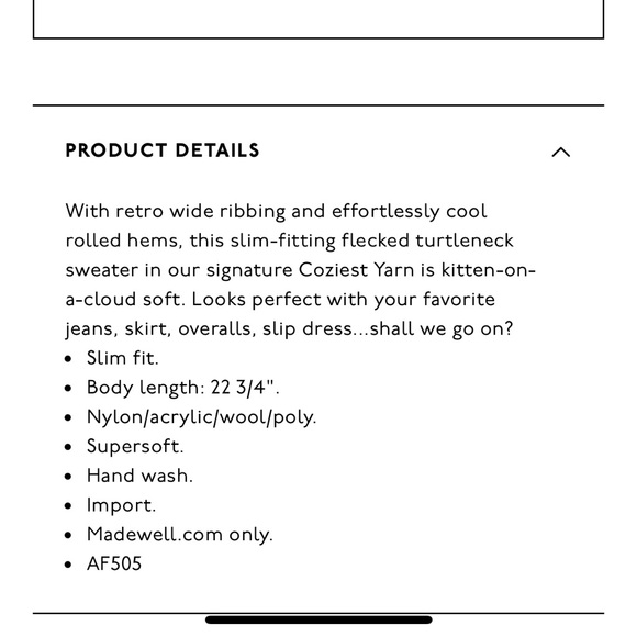 New with tags Madewell sweater size S - Picture 8 of 8